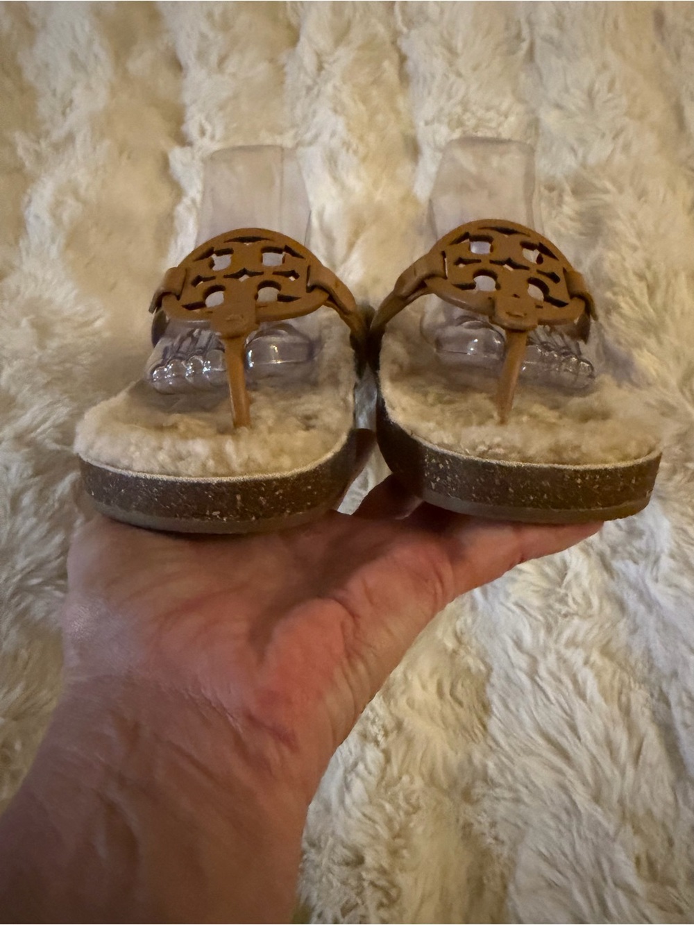 🔥Tory Burch size 9 Miller cloud shearling Napa leather - Picture 4 of 7